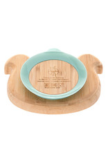 Lässig Assiette en bois de bamboo avec ventouse - chien