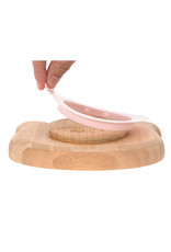 Lässig Assiette en bois de bamboo avec ventouse - Souris