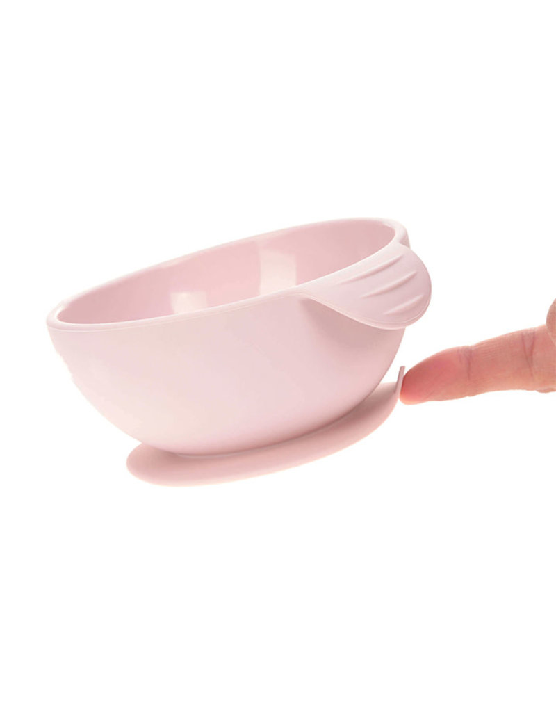 Lässig Bol pour enfants en silicone - rose