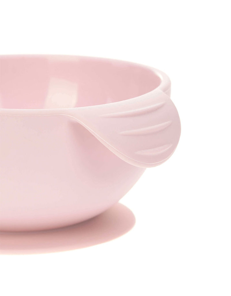 Lässig Bol pour enfants en silicone - rose