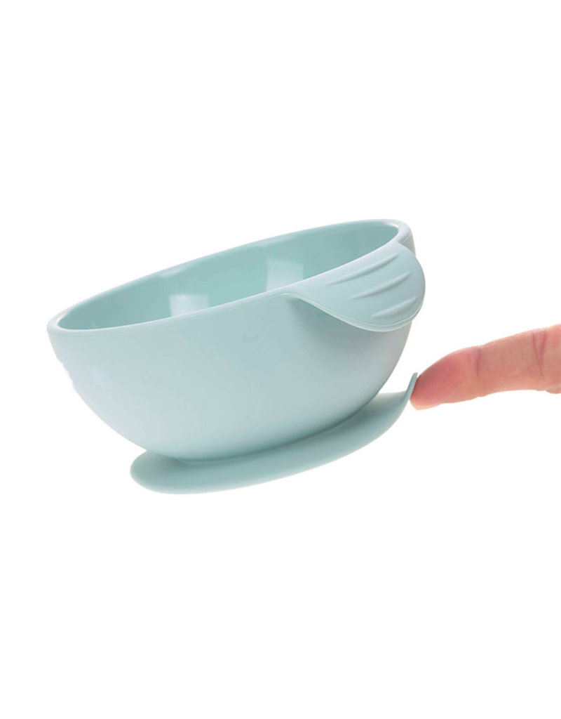 Lässig Bol pour enfants en silicone - bleu