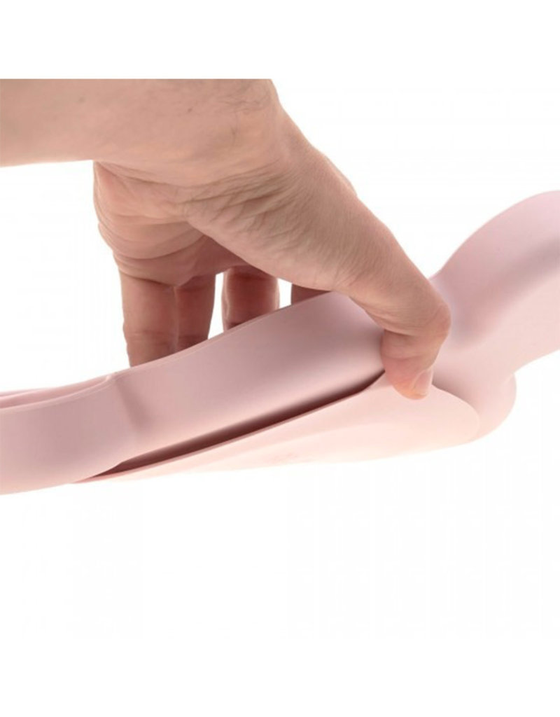 Lässig Assiette à compartiments en silicone - Little Chums Rose