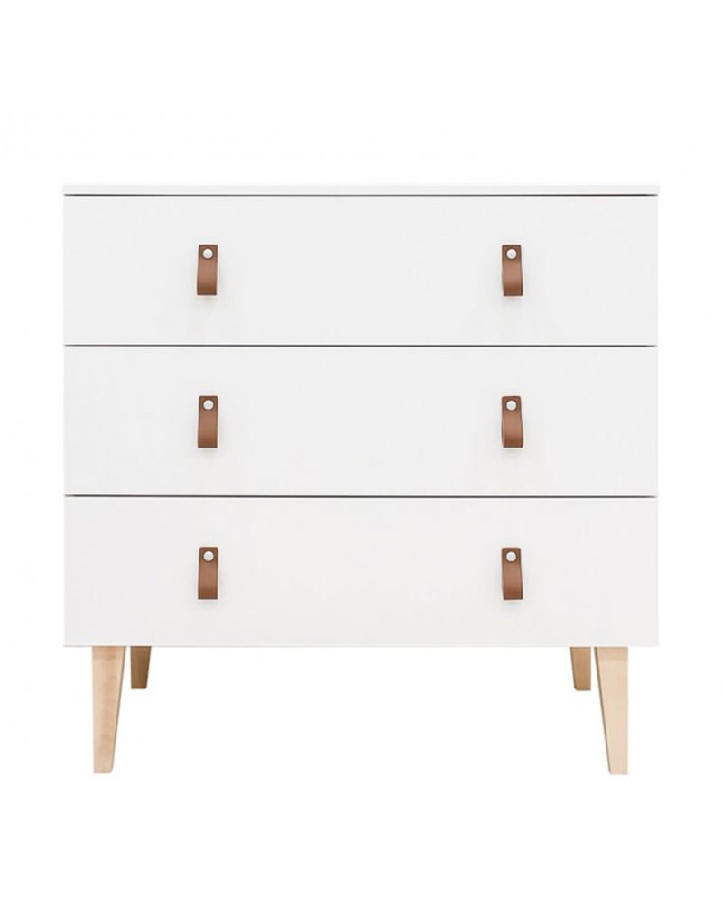 Bopita Commode avec 3 tiroirs Indy Blanc/Naturel