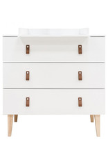 Bopita Commode avec 3 tiroirs Indy Blanc/Naturel