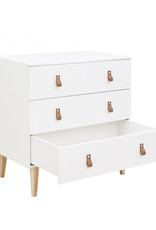 Bopita Commode avec 3 tiroirs Indy Blanc/Naturel