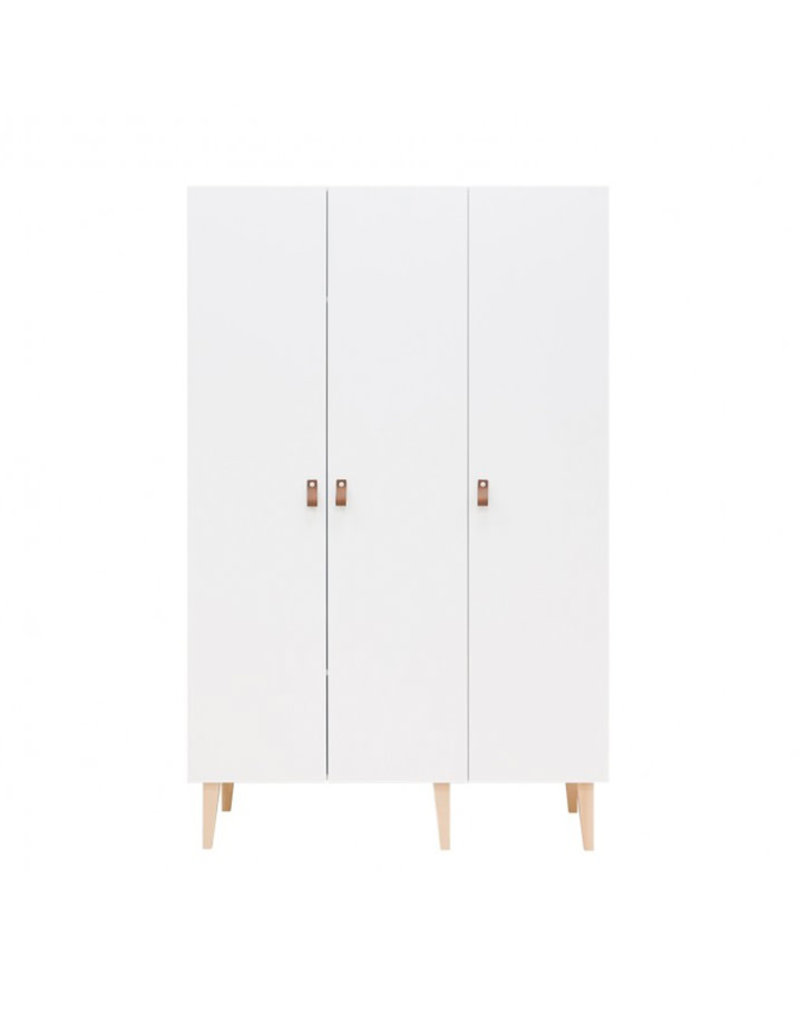 Bopita Armoire 3-portes Indy Blanc/Naturel