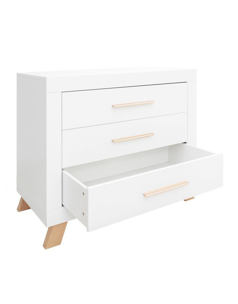 Bopita Commode avec 3 tiroirs Lisa Blanc/Naturel