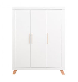 Bopita Armoire 3-portes Lisa Blanc/Naturel