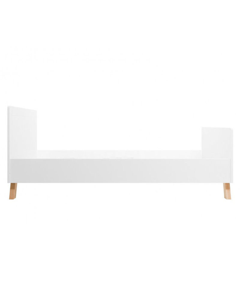 Bopita Grand lit 120x200 Lisa Blanc/Naturel