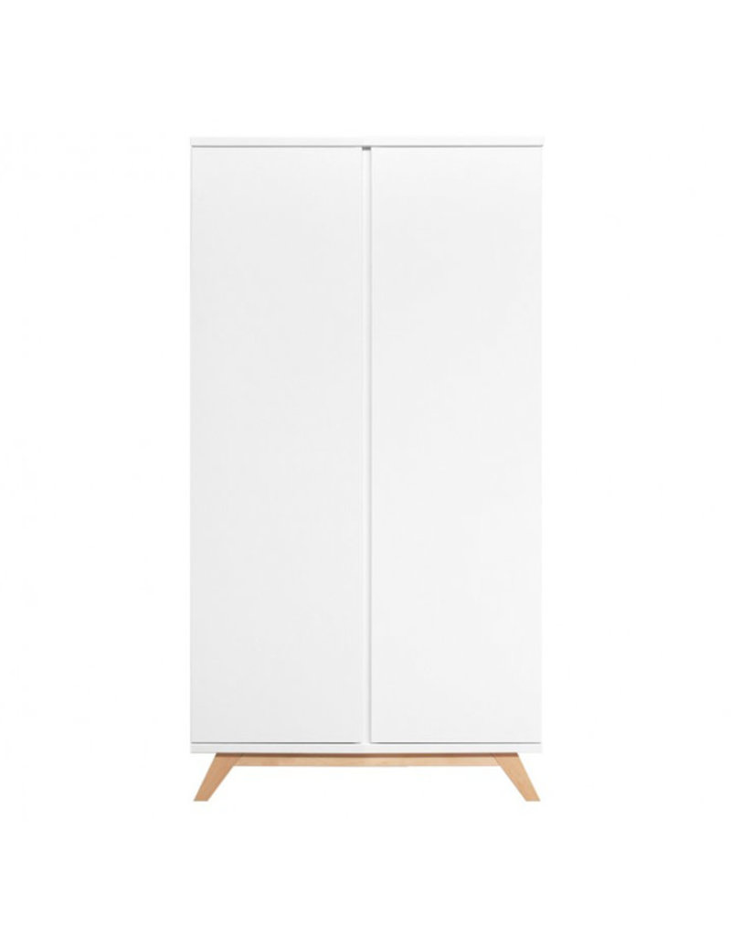 Bopita Armoire 2-portes XL sans pinces Lynn Blanc/Naturel