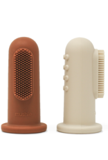 Mushie Finger Toothbrush (Clay/Shifting Sand)