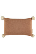 Nobodinoz Coussin en tricot So Natural • biscuit