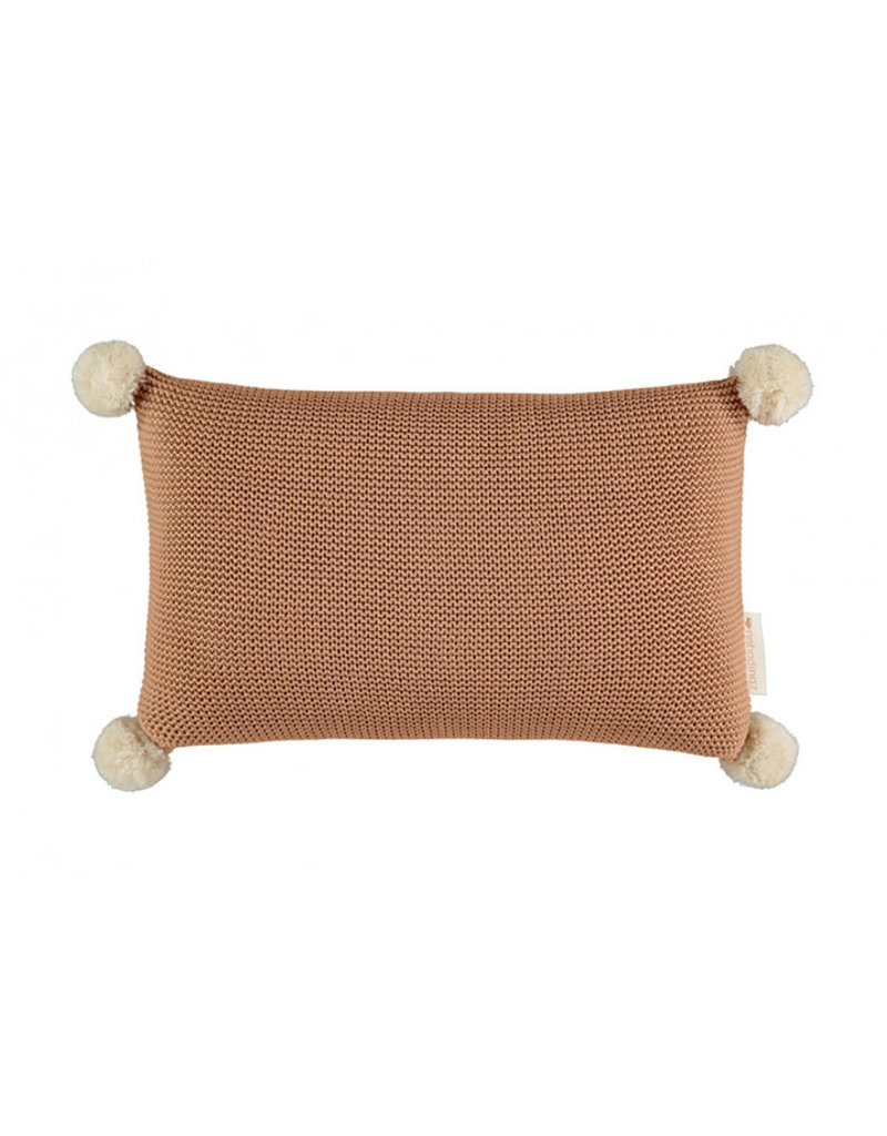 Nobodinoz Coussin en tricot So Natural • biscuit