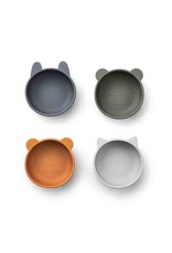 Liewood Iggy Silicone Bowls 4 Pack - Blue mix