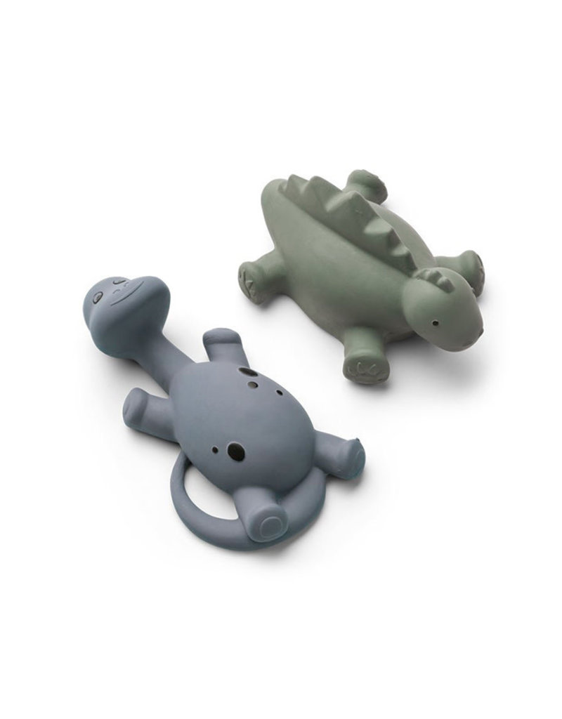 Liewood Algi Dino Bath Toys 2 Pack - Blue mix