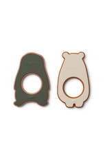 Liewood Gili Teether 2 Pack - Hunter green multi mix