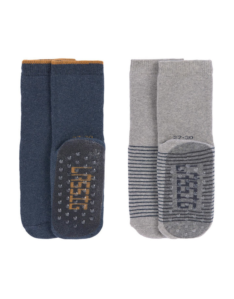 Lässig Lässig - Anti-slip Socks Blue / Grey