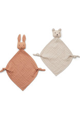 Liewood Yoko Mini Cuddle Cloth 2 Pack - Tuscany rose/sandy mix