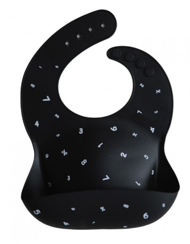 Mushie BAVOIR EN SILICONE - BLACK NUMBERS