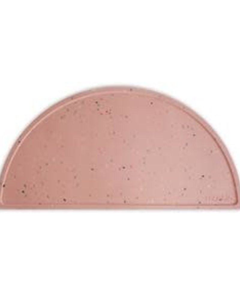 Mushie Silicone Place Mat (Powder Pink Confetti)