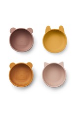 Liewood Iggy Silicone Bowls 4 Pack - Rose mix