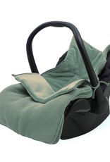 Jollein Voetenzak voor Autostoel & Kinderwagen - Basic Knit - Forest Green