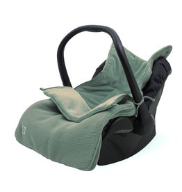 Jollein Voetenzak voor Autostoel & Kinderwagen - Basic Knit - Forest Green