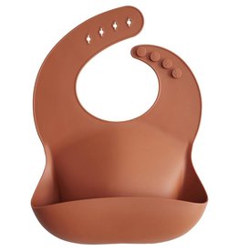 Mushie Bavoir souple en silicone -  Argile Clay