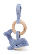 JellyCat Wilbur Whale Wooden Ring Toy