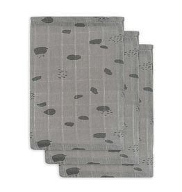 Jollein Hydrofiel Washandje Spot - Storm Grey - 3 Stuks