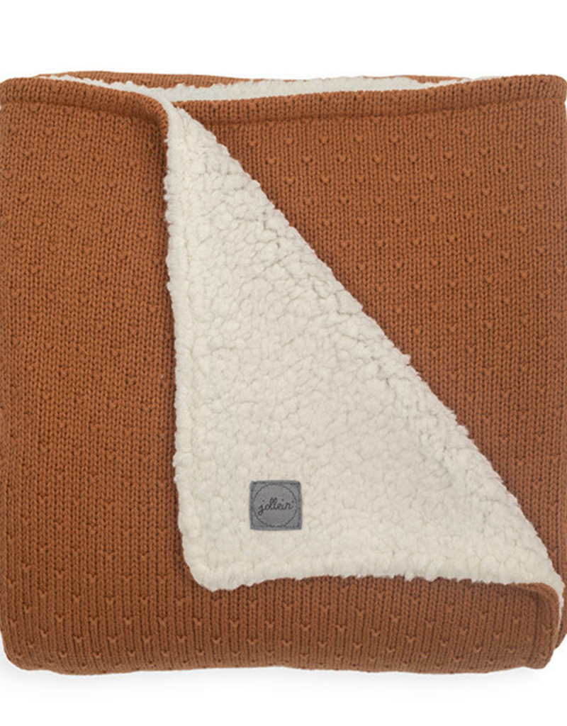 Jollein Wieg Deken Teddy 75x100cm - Bliss Knit - Caramel