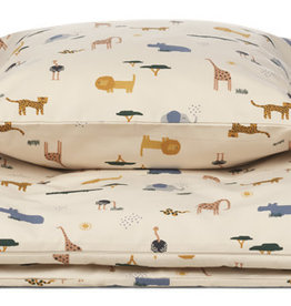 Liewood Ingeborg Bed Linen Junior - Safari sandy mix