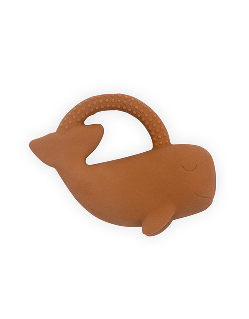 Jollein Bijtring Rubber Whale - Caramel