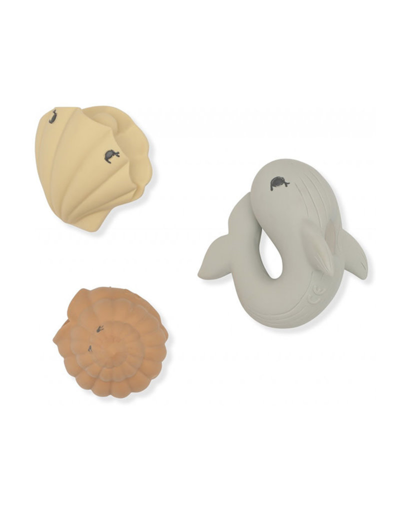 Konges Sløjd Bath toys Ocean Whale / Shell / Clam