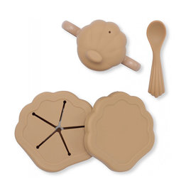 Konges Sløjd Silicone clam set Terra cotta