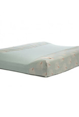 Nobodinoz Housse de matelas à langer Calma • white gatsby antique green