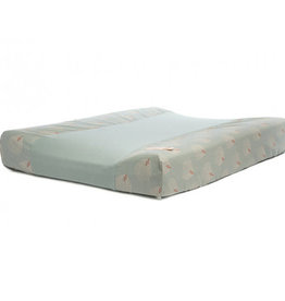 Nobodinoz Housse de matelas à langer Calma • white gatsby antique green