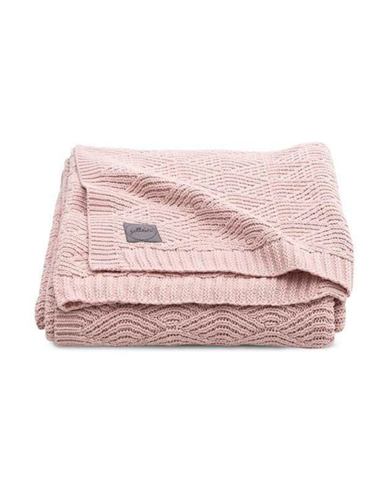 Jollein Wieg Deken River Knit 75x100cm - Pale Pink