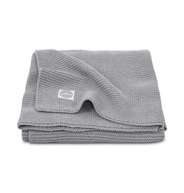 Jollein Ledikant Deken Basic Knit 100x150cm - Stone Grey