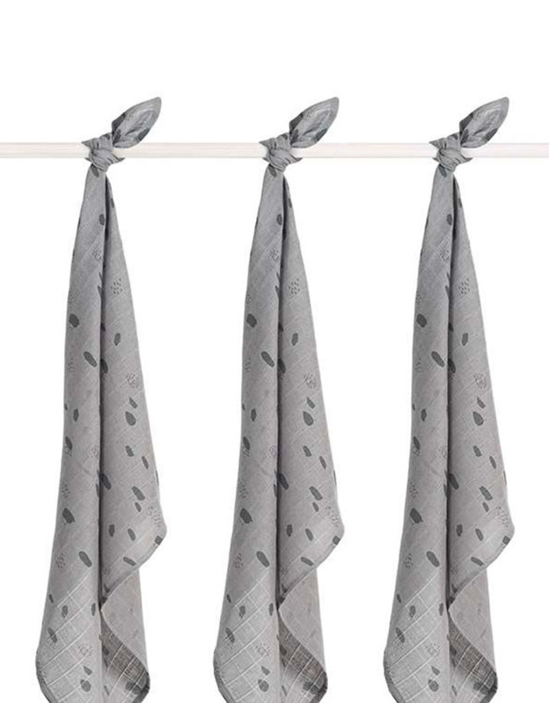 Jollein Hydrofiel Multidoek Spot 70x70cm - Storm Grey - 3 Stuks