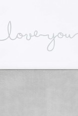 Jollein Laken Ledikant 120x150cm - Love you - Grey