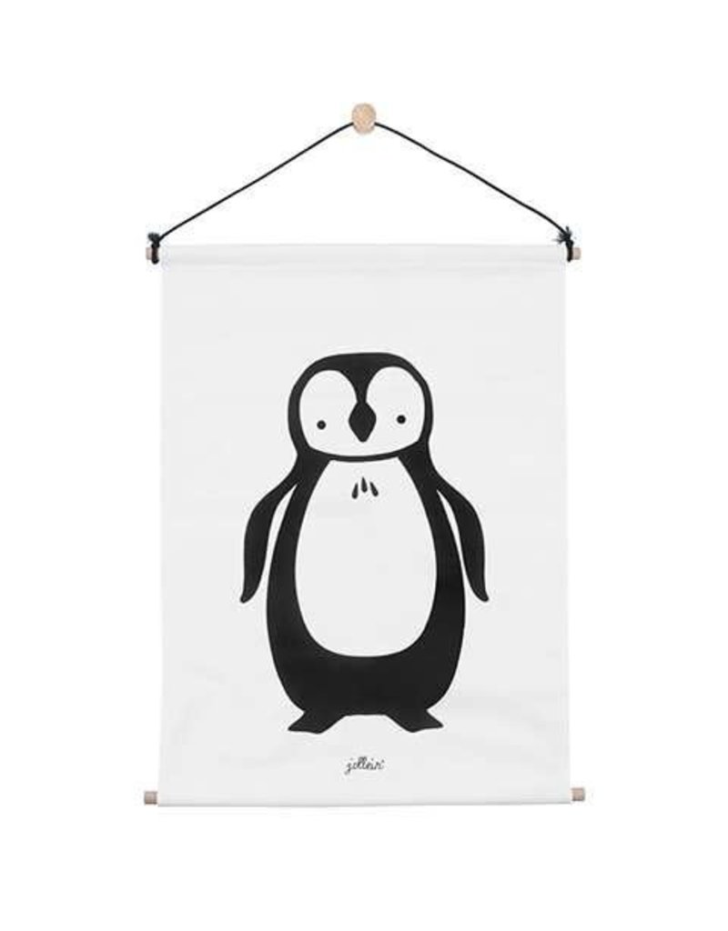 Jollein Poster Canvas 42x60cm - Pinguïn