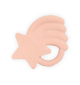 Jollein Bijtring Falling Star - Pale Pink - 100% natuurlijk rubber