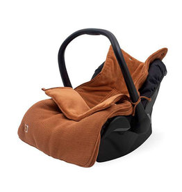 Jollein Voetenzak voor Autostoel & Kinderwagen - Basic Knit - Caramel