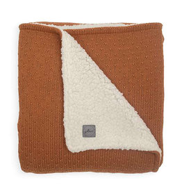 Jollein Ledikant Deken Teddy 100x150cm - Bliss Knit - Caramel