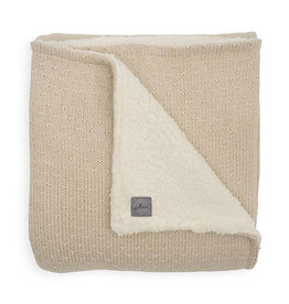 Jollein Wieg Deken Teddy 75x100cm - Bliss Knit - Nougat