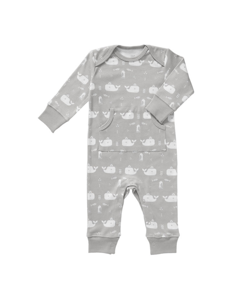 Fresk Pyjama Whale Dawn Grey 0-3m