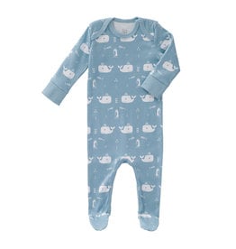 Fresk Pyjama Whale Blue Fog 0-3m