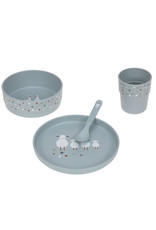 Lässig Dish Set Children Tiny Farmer Sheep & Goose Blue