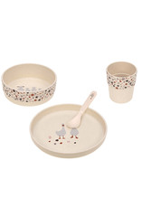 Lässig Dish Set Children Tiny Farmer Sheep & Goose Beige